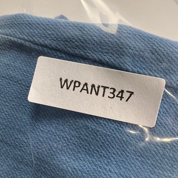 Joe’s Jeans Twill Denim Mid Rise Trouser Jeans Malibu Blue White Rivets Size 28 - Picture 13 of 13